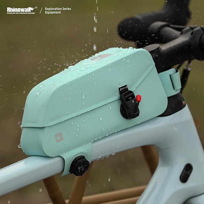 Rhinowalk Bike Top Tube Bag Bike Frame Bag Fully Waterproof and Stable Bicycle Frame Bag Bicycle Bag Professional Cycling Accessories for Mountain Road Bike