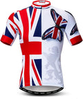 Men's Cycling Jerseys Tops Biking Shirts Short Sleeve Full Zipper Bike Clothing