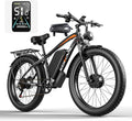 E Bikes for Adults Electric,51 MPH/48 MPH Fast Ebike Peak 5000W/3000W 32AH 52V 130 Miles Max, Dual Motor Electric Bike Fat Tire E Bike for Men, 26" Electric Bicycle for Snow Off-Road, Hydraulic Brakes