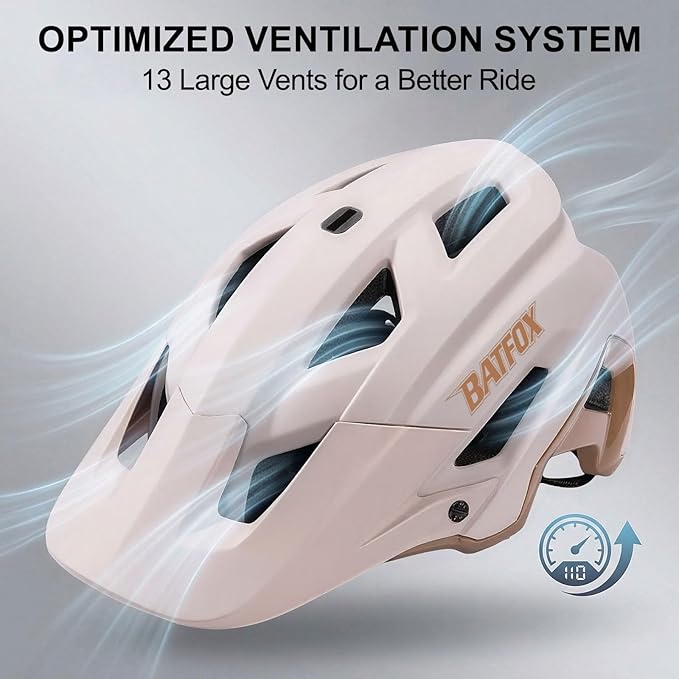 KINGBIKE NTA-8776 Mountain Bike Helmet Professional Ebike Helmets with 3-Level Adjustable Visor & Camera Mount E-MTB Helmet for Adults Men Women Youth E-Bike Safety Certified