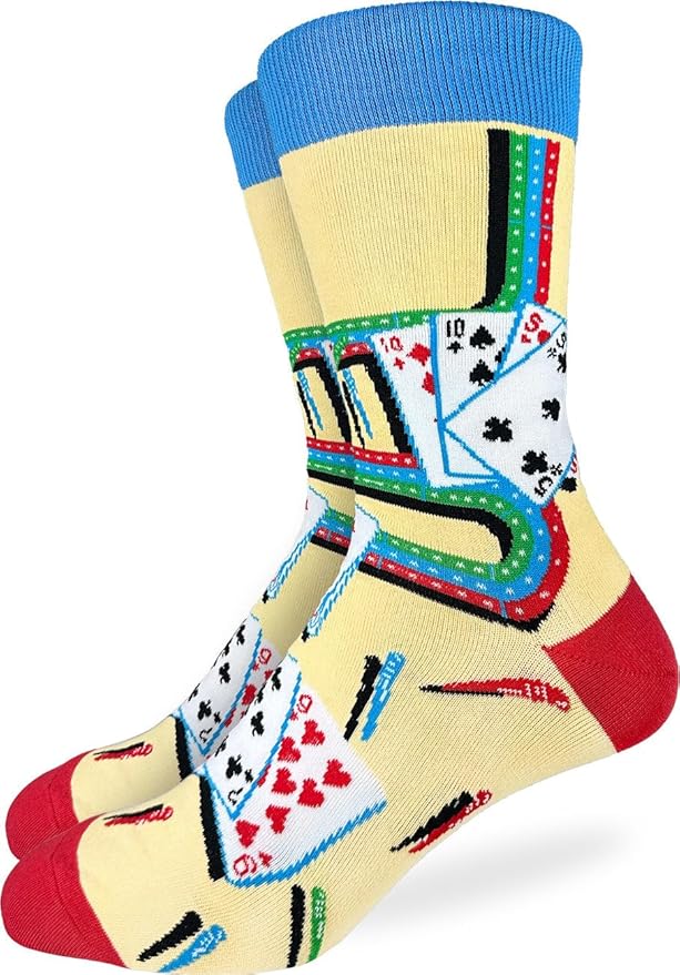 Good Luck Sock Novelty Crew Socks for Adults - For Men, Women and Teens
