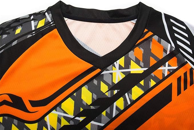 Men's Racing Shirts Summer Motocross Jersey Bicycle Sportswear MTB Jersey Long Sleeve Mountain Bike Clothes