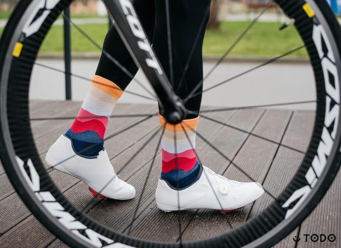 TODO PRO Cycling Socks - Breathable Bike Socks for Men and Women