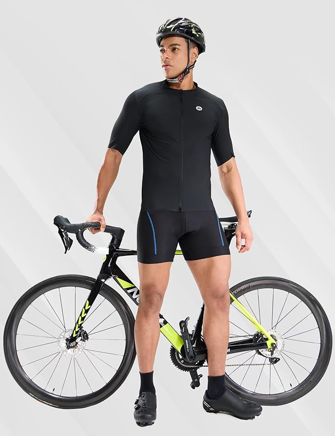 Nepest Mens Cycling Underwear 4D Padded Bike Shorts MTB Liner Mountain Bicycle Tights for Riding