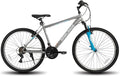 HILAND 26 27.5 29 Inch Mountain Bike, Mens and Womens MTB with 21 Speeds, High-Tensile Steel Frame, V Brake, Hardtail Bicycle for Adults