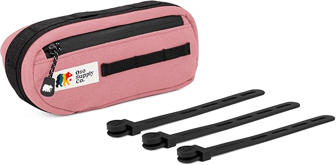 Waxed Canvas Frame Bag – Waterproof Zippers, Dual Storage Compartments, Adjustable Straps – Fits All Frame Sizes, Perfect for Cycling, Commuting, and Adventure Rides (Coral)