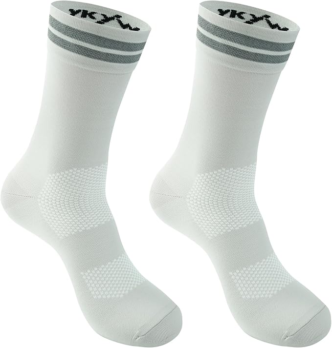 YKYWBIKE Cycling Socks for Men Women-Athletic Crew Bike Socks,Compression Biking Socks for Men Cycling,MTB Riding Socks