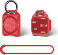 PROfezzion Secure Air Tag Holder Case with Key Ring, 3M Adhesive Mount and Loop Strap for Keychain, Dog Collar, Backpack, Luggage Bag, Bike, Car & More, IPX8 Waterproof, Full Cover & Discreet