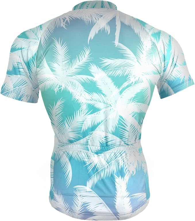 Men's Cycling Bike Jersey Short Sleeve Moisture Wicking, Breathable, Quick Dry Biking Shirt with 3 Rear Pockets
