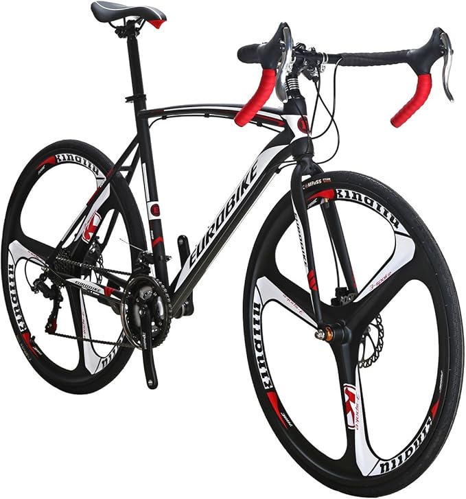 EUROBIKE Road Bike TSM XC550 Bike 21 Speed Dual Disc Brake 54CM 3-Spoke Wheels Bicycle……
