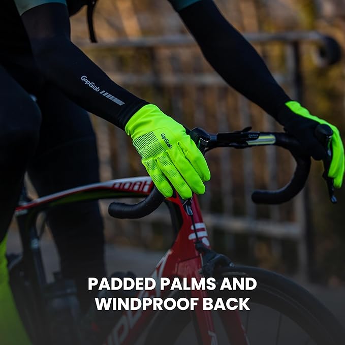 GripGrab Ride Windproof Winter Cycling Gloves Thermal Full Finger Padded Fleece Lined Cold Weather Warm Bicycle Glove