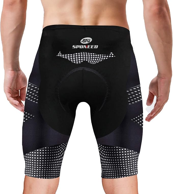 sponeed Men's Cycling Padded Shorts Men Bike Short Pants Cycle Spandex Tights Biking Wear