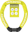 Bike Chain Lock 3.2Ft Long High Security Heavy Duty Anti Theft, 5 Digit Combination Resettable Keyless Bicycle Lock for Bike/Electric Scooter/Ebike/Motorcycle(Lemon Yellow)