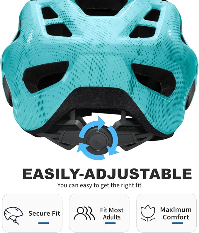 BATFOX NTA 8776 E-Bike & Mountain Bike Helmet for Adults Youth, E-MTB Cycling Helmet for Men Women (52-60CM)
