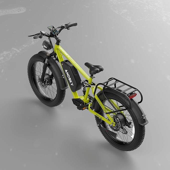 Apex 50 Electric Bike Dual Motor for Adults (CA Immediate-De'livery) 52V 25AH/48V 25AH, 26" Fat Tires Full Suspension 35MPH/100Mile, Hydraulic Brake