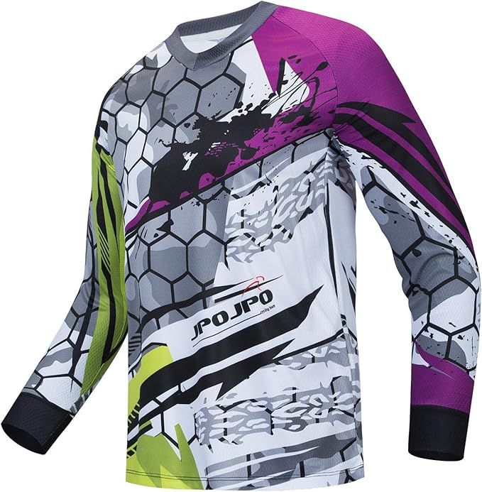 PSPORT Men's Motocross Jersey Long Sleeve Motocross Shirt Men Mountain Dirt Bike Jersey Downhill Riding Racing Clothing Tops