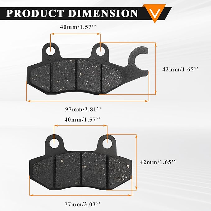 PRO BAT Disk Disc Brake Pads Front Rear Set for 150cc GY6 Chinese ATV Quad Buggy Go Kart Scooter Moped