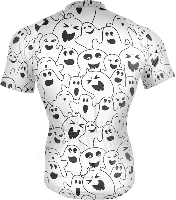 Men's Cycling Bike Jersey Short Sleeve Moisture Wicking, Breathable, Quick Dry Biking Shirt with 3 Rear Pockets