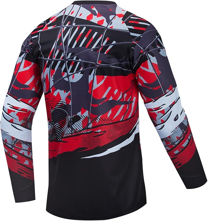 Cycling Jersey Long Sleeve Men's Mountain Bike Motocross Jersey Long Sleeve MTB T-Shirt