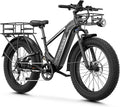 LEONX M2 Pro Electric Bike,1800W Motor Electric Bike for Adults, 26'' x 4.0'' Fat Tire Ebike with 48V 17.5AH Battery, 36MPH 85Miles Long Range Electric Mountain Bike, Up to 110 Nm