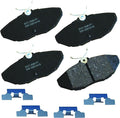 Bendix Premium SBC806 Ceramic Rear Brake Pads for Ford Thunderbird 2005-2002, Jaguar S-Type 2005-2000, Vanden Plas 2005-2004, XJ8 2005-2004, Lincoln LS 2006-2000