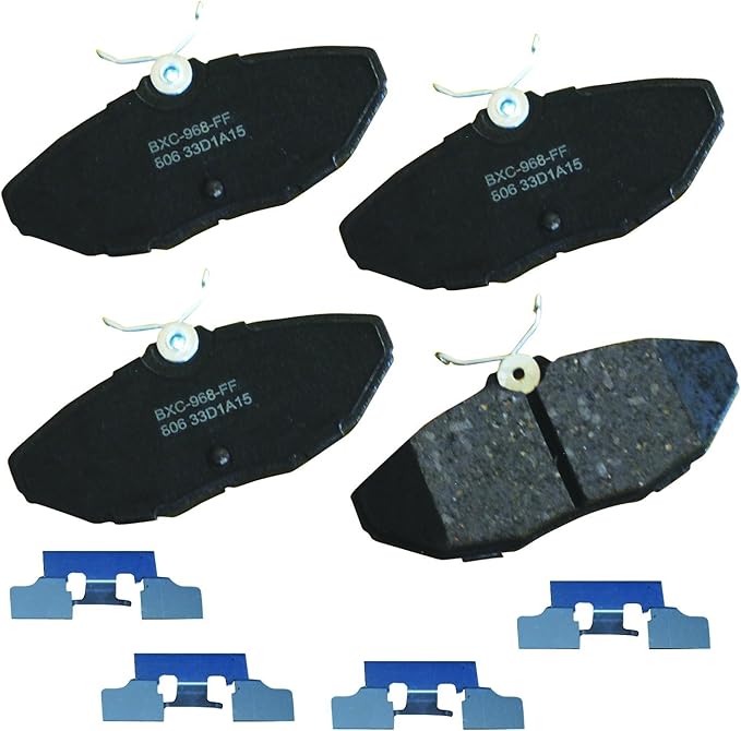 Bendix Premium SBC806 Ceramic Rear Brake Pads for Ford Thunderbird 2005-2002, Jaguar S-Type 2005-2000, Vanden Plas 2005-2004, XJ8 2005-2004, Lincoln LS 2006-2000