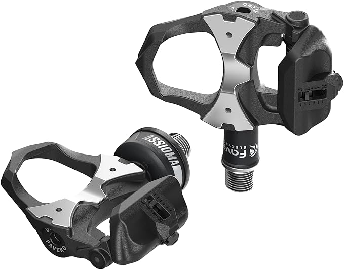 Favero Assioma UNO, Single-Sensing Side Pedal Based Cycling Power Meter with Extra Cleats, Bluetooth & ANT+ Connectivity for Bike Computers, Cycling GPS Units, & Smartphones