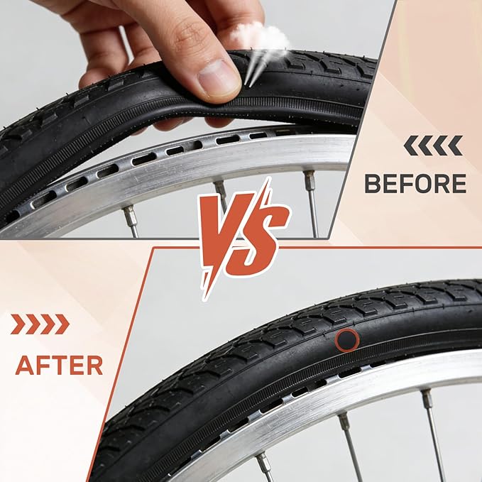 96PCS Tire Patch,Parches para Bicicleta,Rubber Bike Patch Kit,Inner Tube Patch Kit,Outdoor Cycling Bicycle Tire Tool for Road Mountain Bikes Motorcycle