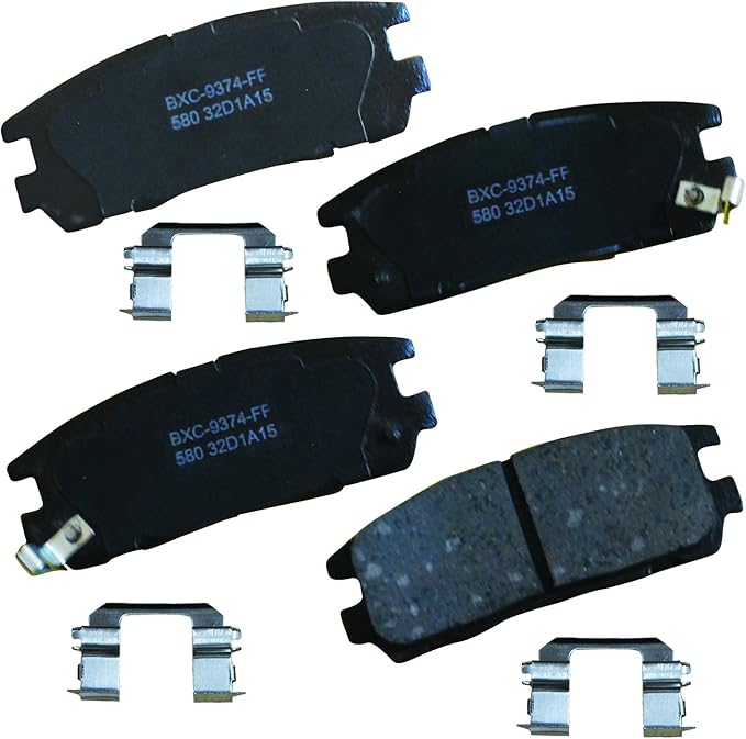 Bendix Premium SBC580 Ceramic Rear Brake Pads for Select Models Acura SLX, Honda Passport, Isuzu Amigo, Axiom, Rodeo, Rodeo Sport, Trooper, VehiCROSS