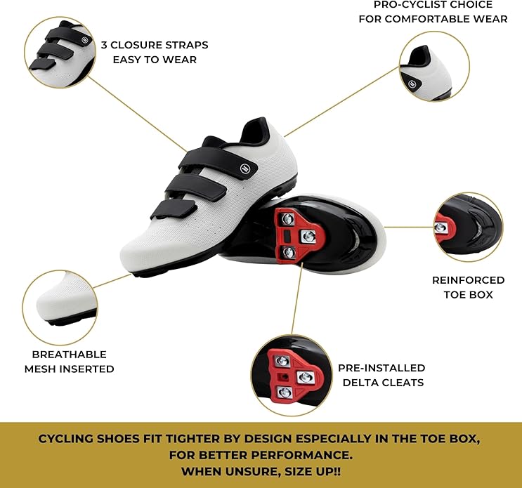 Tommaso Pista 100 SPD & Peloton Shoes for Women—Ready to Ride with Peloton Delta Cleat or SPD Cleats for Various Indoor Bikes—Explore Vareity Cycling Shoes & Bike Accessories