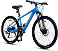 TRIFOX 26 Inch Aluminum Mountain Bike with Shimano 21-Speed,Aircraft-Grade Aluminum Frame,Dual Disc Brakes,15/17 Inch Internal Cable Routing Frame for Men Women Boys Girls