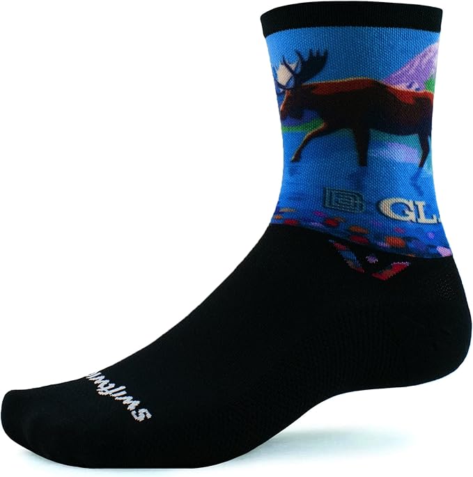 Swiftwick VISION IMPRESSION Crew, National Parks/States Edition, Running, Hiking and Cycling Socks