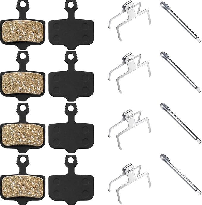 4 Pairs Bicycle Disc Brake Pads Compatible with Avid Elixir 1 3 5 7 9 R CR Sram XO XX X7 X9 XXWC DB1 DB3 DB5 (Resin)