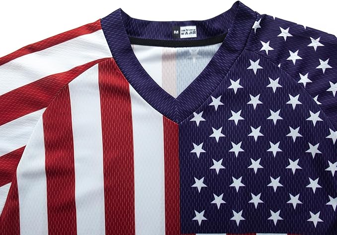 JPOJPO Men's Mountain Bike Jersey Long Sleeve MTB Off-Road Racing Downhill Motocross Shirts Quick Dry&Moisture-Wicking Tops