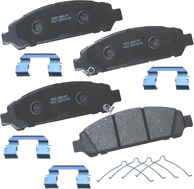 Bendix Premium SBC1401 Ceramic Front Brake Pads for Toyota Venza 2016-2009