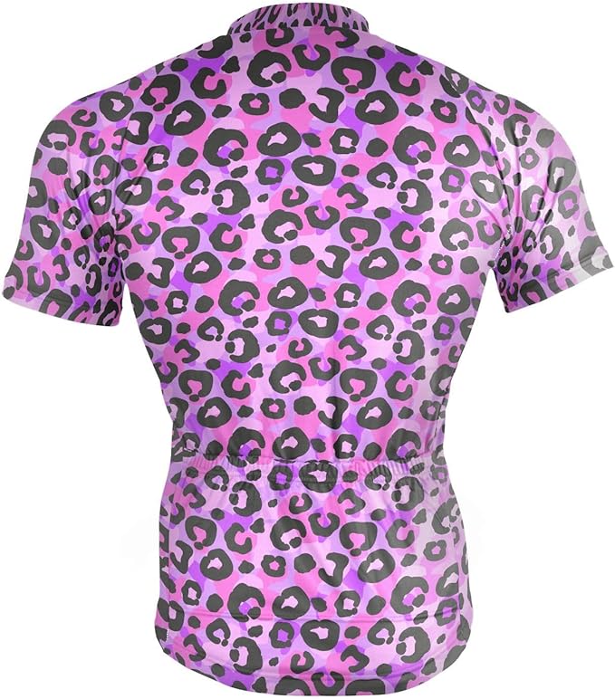 Men's Cycling Bike Jersey Short Sleeve Moisture Wicking, Breathable, Quick Dry Biking Shirt with 3 Rear Pockets