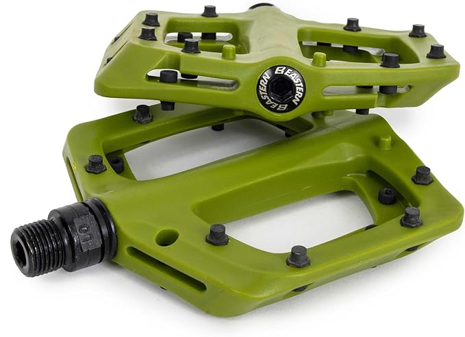 Eastern Nylon Linx Pedals 9/16 - Lightweight, High-Grip MTB & BMX Pedals with Removable Metal Pins, Chromoly Axle for BMX, MTB, Road & Kids Bikes - Multiple Colors