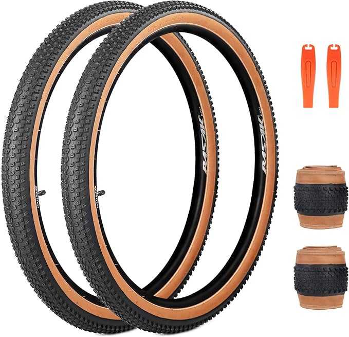 ZUKKA Bike Tire 20/24/26/27.5/29 x 2.125 Bike Tire 2 Pack Mountain Bike Tire Folding Replacement Tire for MTB Mountain Bike, Kids