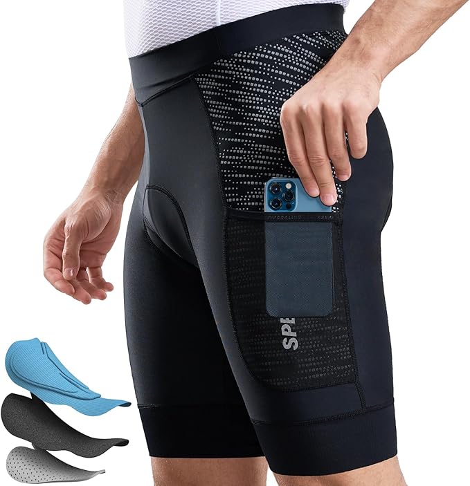 Men’s Bike Shorts 4D Padded Cycling Bicycle Road Biking Mountain Riding UPF 50+ Cycle Shorts