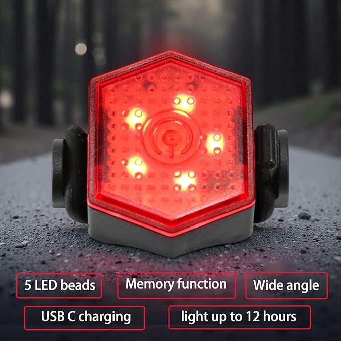 LED Safety Light, Running Lights for Runners LED Bike Tail Lights Clip on Dogs Light for Walking at Night, Jogging, High Visibility Strobe Accessories Hiking Cycling Camping Boat