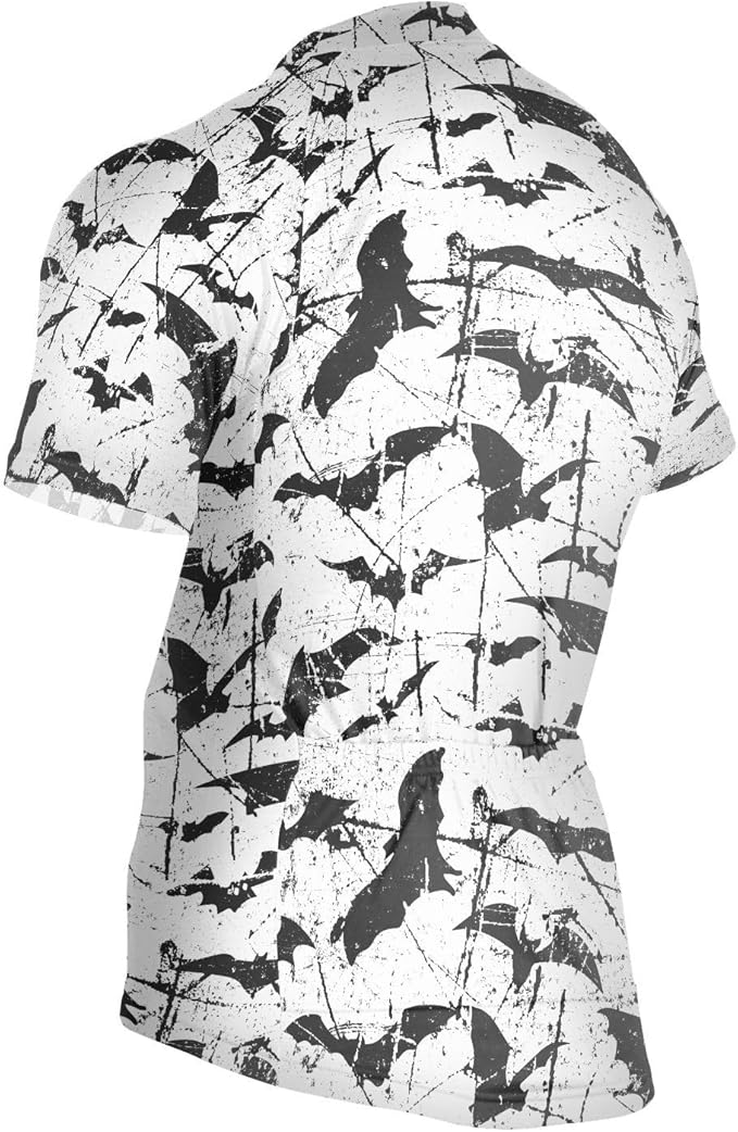 Men's Cycling Bike Jersey Short Sleeve Moisture Wicking, Breathable, Quick Dry Biking Shirt with 3 Rear Pockets
