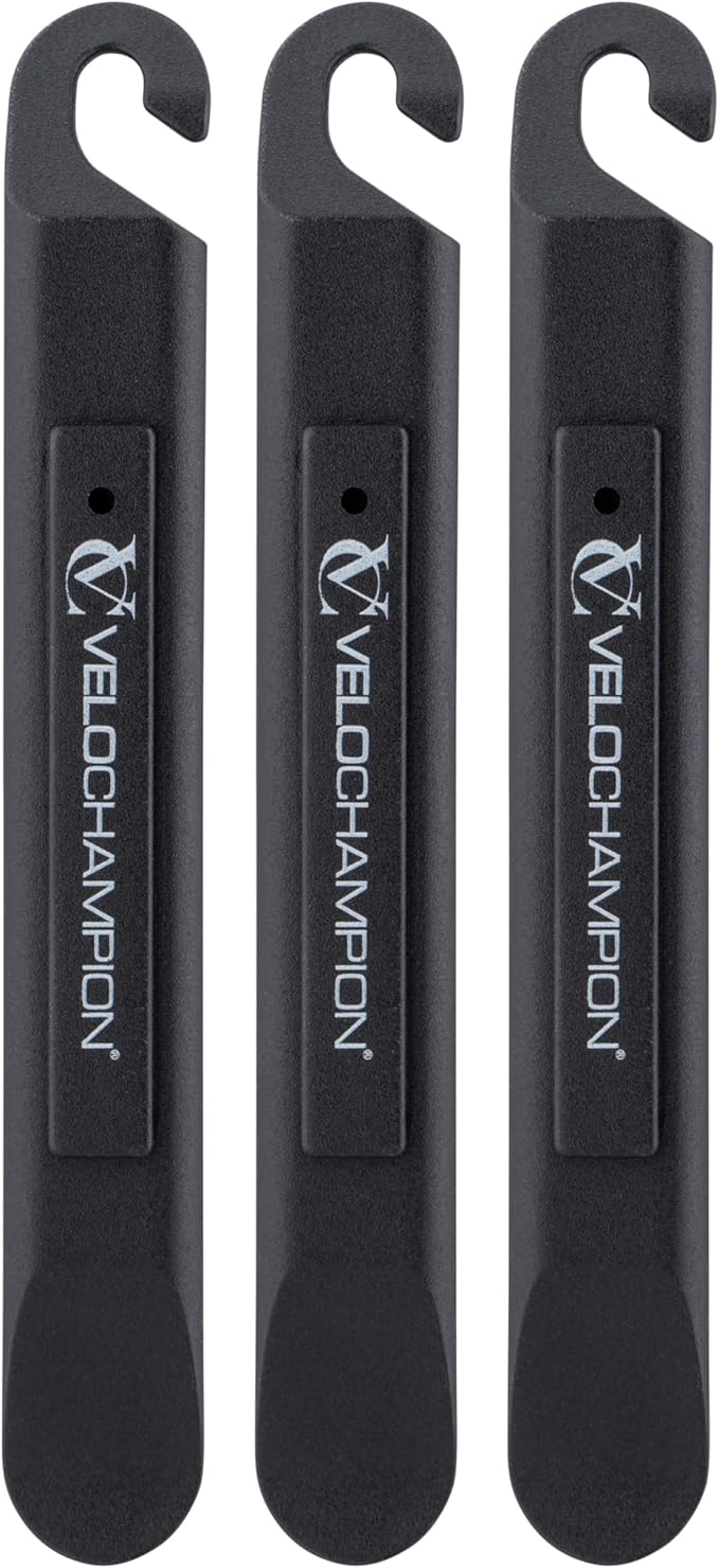 VeloChampion Puncture Repair Kit | Self-Adhesive Bike Tyre Patches for Road, MTB, BMX, Ebike| Travel Size Bicycle Puncture Repair Kit | 6, 10 or 40 Pack + Optional Tyre Levers