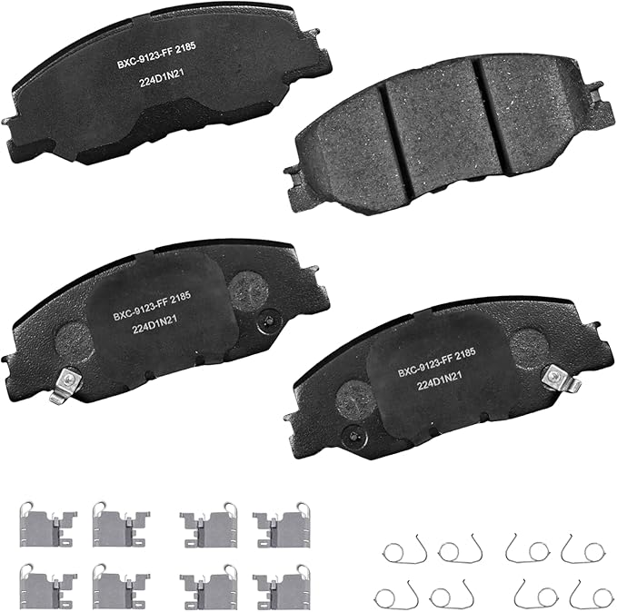 Bendix Premium SBC2185 Ceramic Front Brake Pads for Honda Civic 2023-2022, Insight 2022-2019