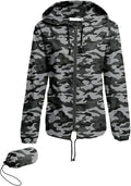 Avoogue Raincoat Women Lightweight Waterproof Rain Jackets Packable Outdoor Hooded Windbreaker