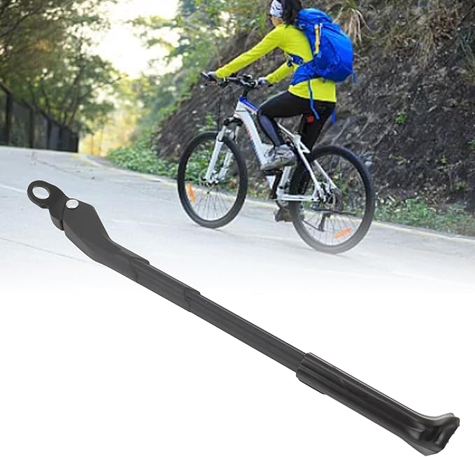 ZJchao Quick Release Bike Kickstand, Adjustable Aluminum Alloy Cycling Support Kick Stand with Wide Foot for 2229 Inch 700C Mountain Road Bike for Axle Frames, Paint Friendly