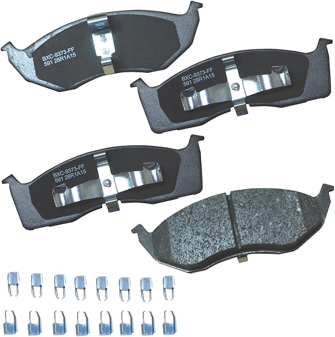 Bendix Premium SBC591 Ceramic Front Brake Pads for Select Models Chrysler Concorde, Grand Voyager, LHS, New Yorker, Town & Country, Dodge Caravan, Intrepid, Eagle Vision, Plymouth Prowler, Voyager