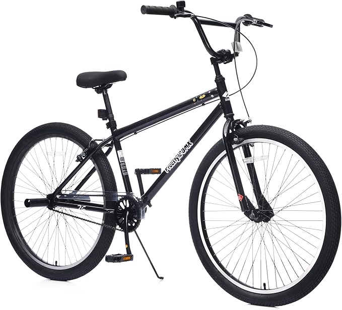 Freestyle Teen Bike Double Disc Brakes 26 inch BMX Bike High-Aluminum/Carbon Steel Frame, for for Teen Bike and Adult Bikes, with 2 Pegs, Bicycles for Men and Women, Multiple Colors