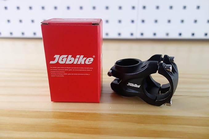 JGbike 31.8mm MTB Bike stem 35mm Length, Aluminum Alloy Stem for Mountain Bike Bicycle MTB XC Trail DH,e-Bike, Fat Bike Bicycle Handlebar