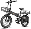 Jasion Electric Bike for Adults, 1000W Peak Motor Foldable Ebike, Aluminum 20'' Fat Tire Electric Bicycle Built-in 48V Removable Battery, EBS Commuter E Bikes up to 23 MPH & 45 Miles Max Range
