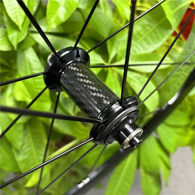 Road Bike Carbon Wheels 700C 30/40/50mm Double Layer Bike Rim Aluminum Alloy Quick Release C/V/Rim-Brake Bike Wheels 7-12 Speed Wheelsets